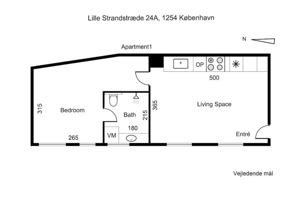 Appartement Charmerende Ved Nyhavn 1 Sal
